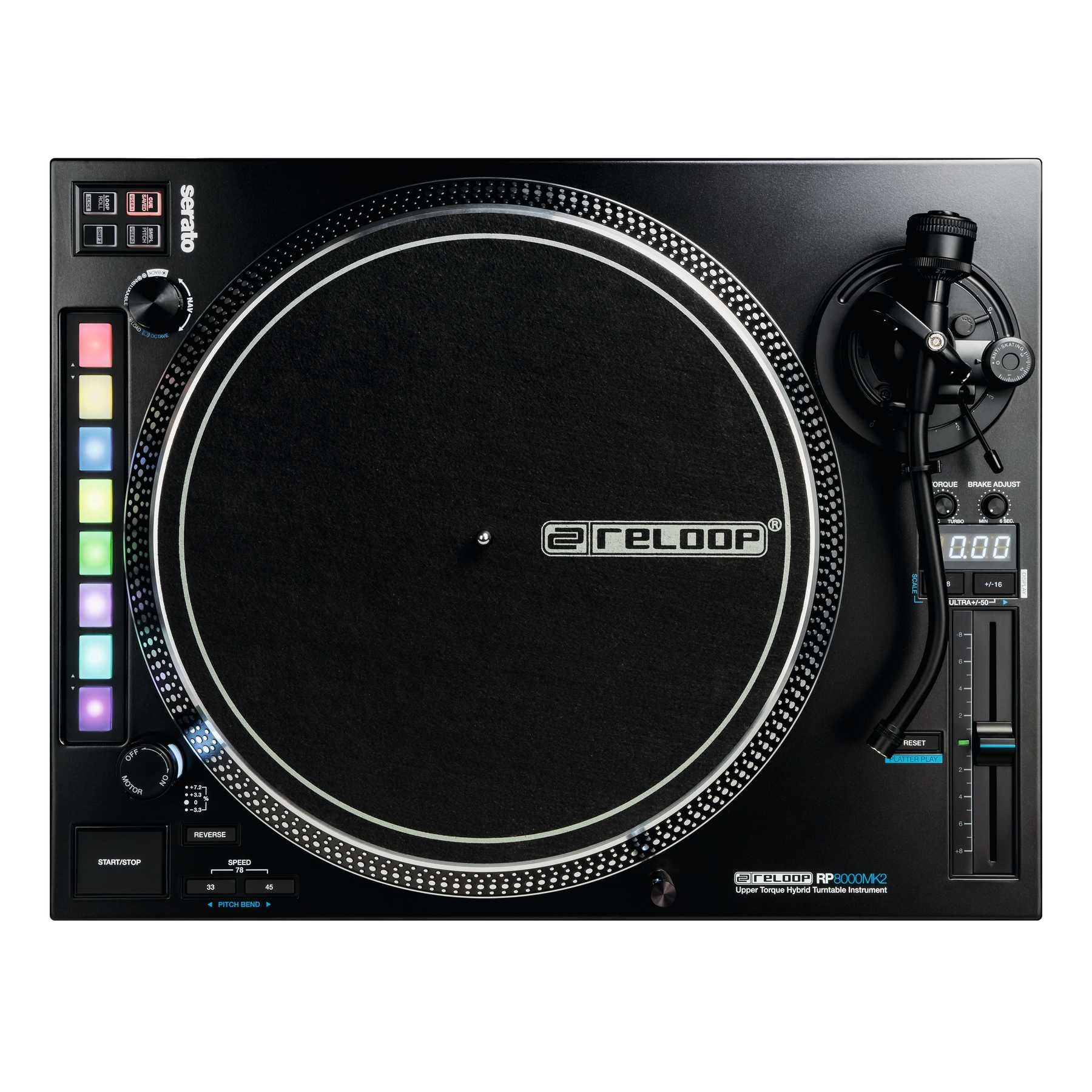 Reloop RP-8000 MK2 Professional DJ Turntable Serato