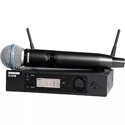 Shure GLXD24R/B58 Advanced Wireless System with BETA58 Microphone Band 1 Black