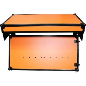 ProX Portable Z-Style Dj Table Flight Case - Orange/Black (XS-ZTABLEOB) Aspen