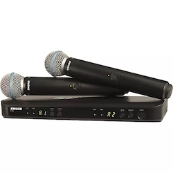 Shure BLX288/B58 Wireless Dual Vocal System with two Beta 58A Handheld Transmitters Band H9