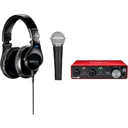 Shure Podcaster's Create and Cast Bundle With Focusrite Scarlett 2i2, Shure SM58 & Shure SRH440