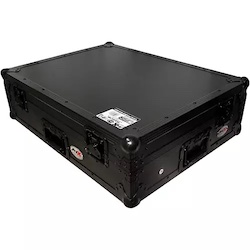ProX XS-DJ808WBL Black ATA Style Flight Road Case for Roland DJ-808 or Denon MC7000 w/ Wheels Black on Black Black